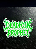 Deadfolk Prophet Clear Logo Vinyl Sticker