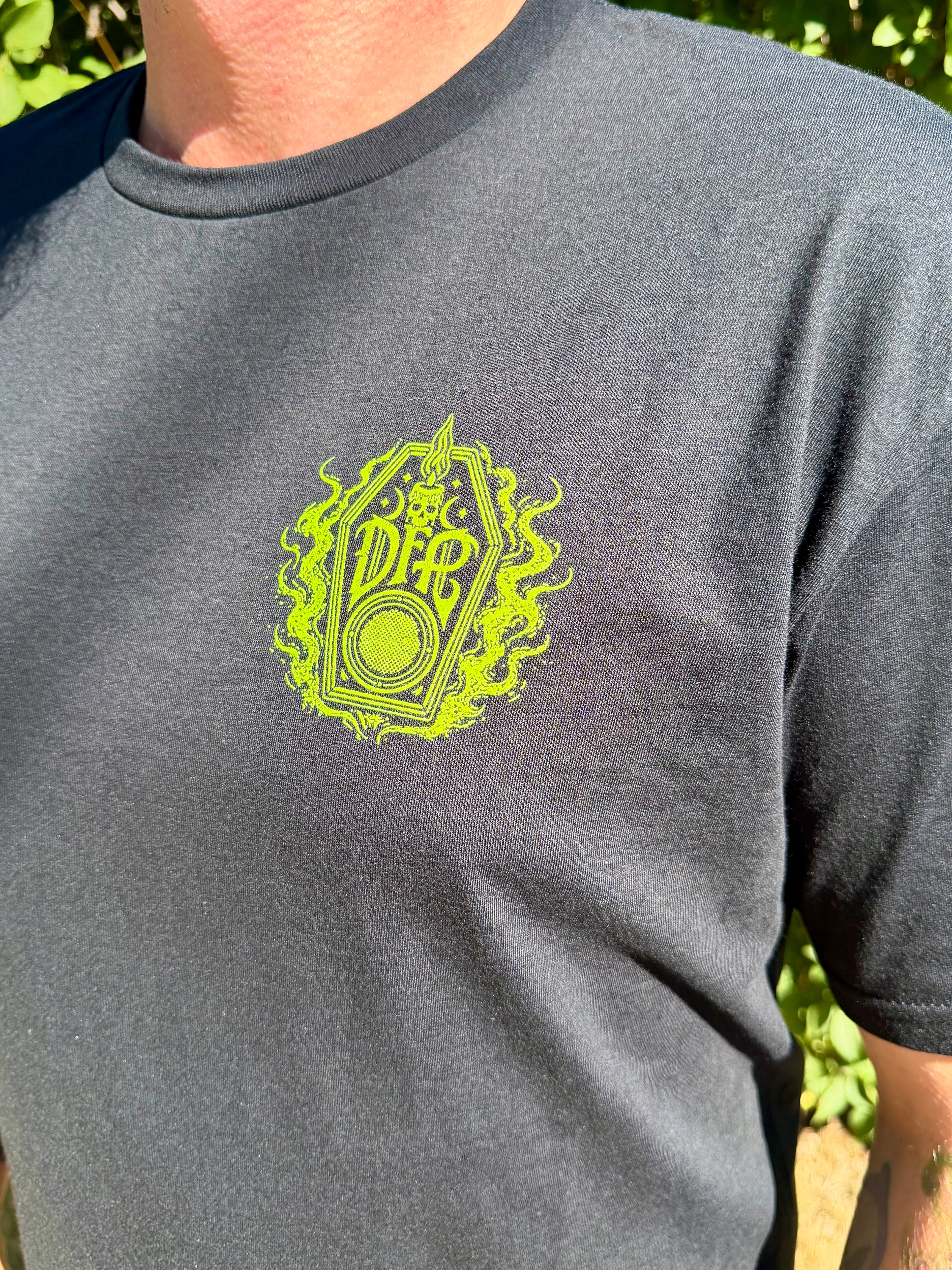 DEADFOLK PROPHET / GRAVE SIGNAL COFFIN LOGO T-SHIRT