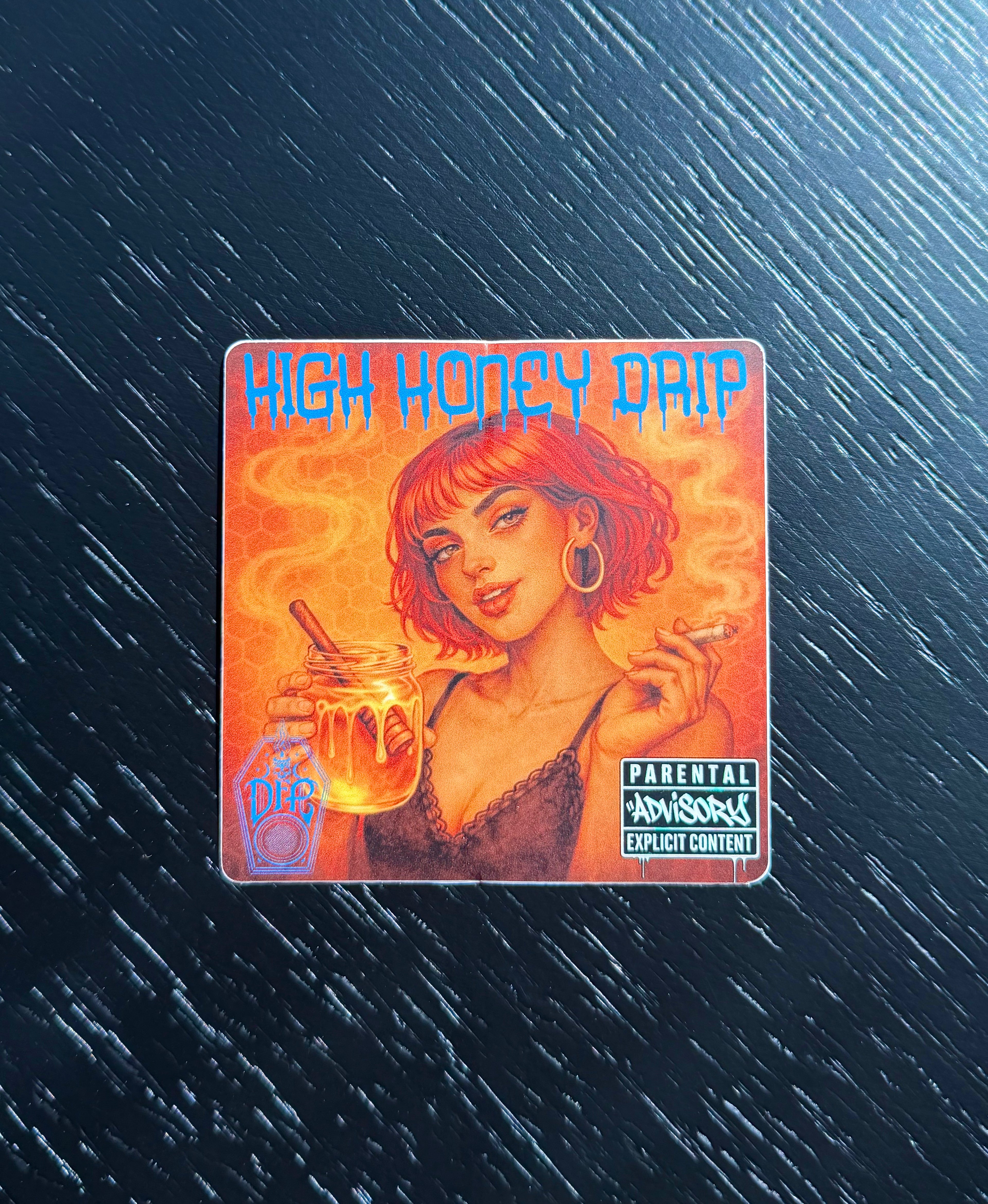 High Honey Drip Album Cover Vinyl Sticker