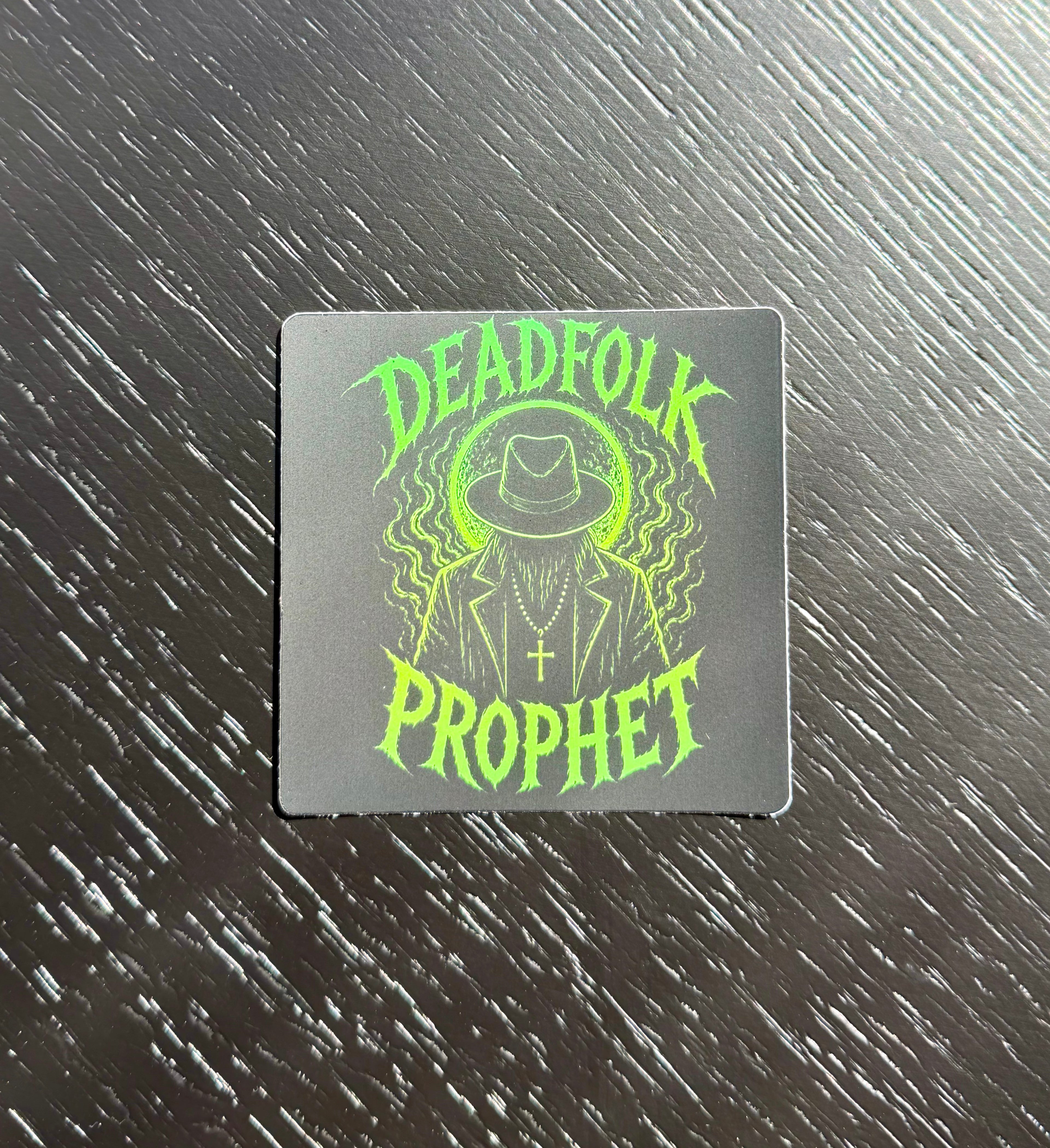 Deadfolk Prophet Silhouette Holographic Vinyl Sticker