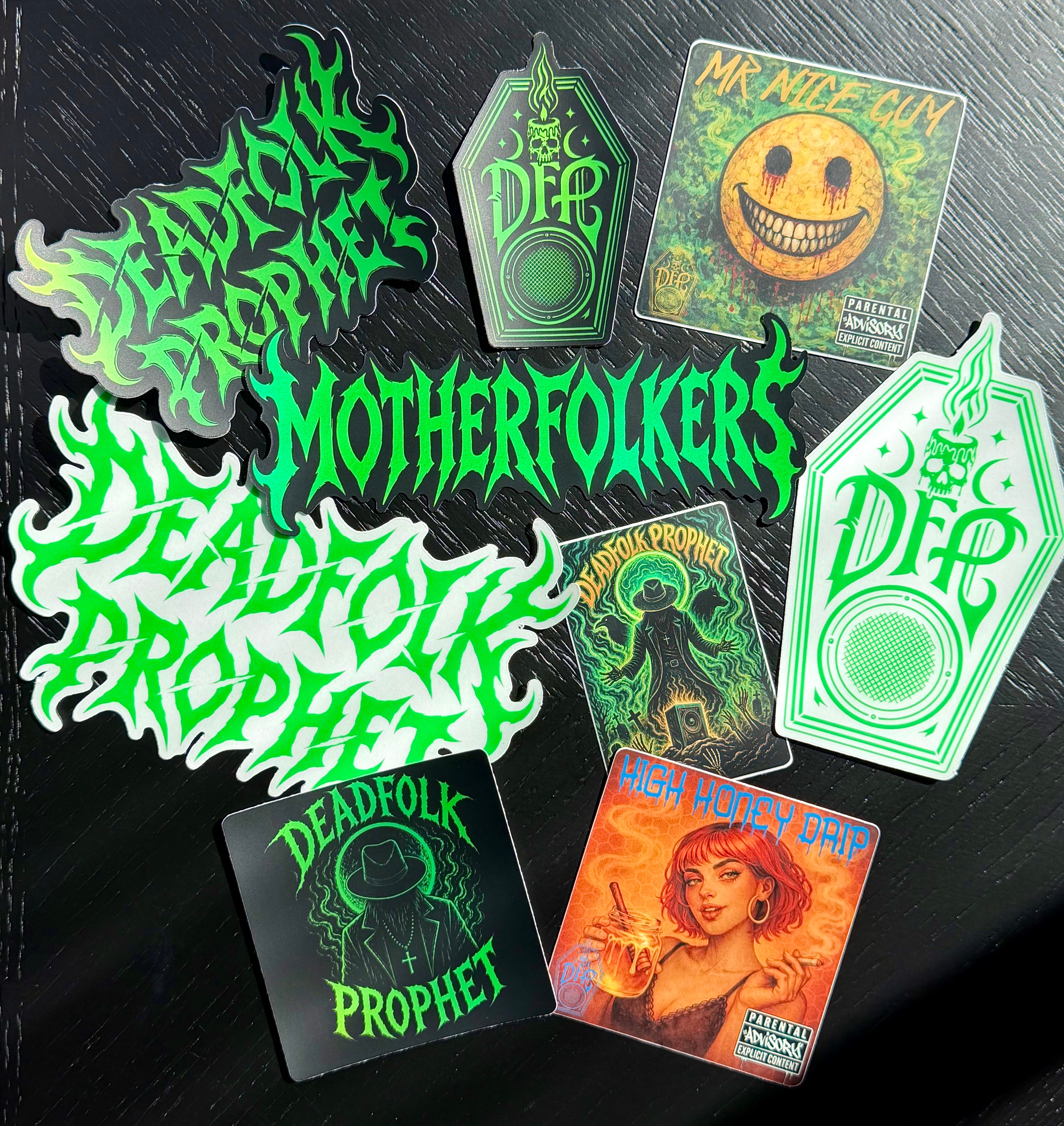 🪦ULTIMATE DEADFOLK STICKER BUNDLE🪦