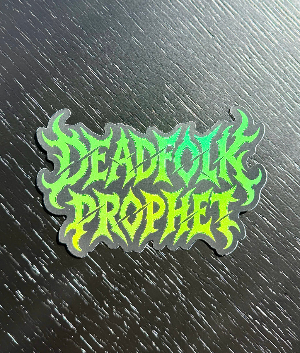 Deadfolk Prophet Holographic Chrome Vinyl Sticker
