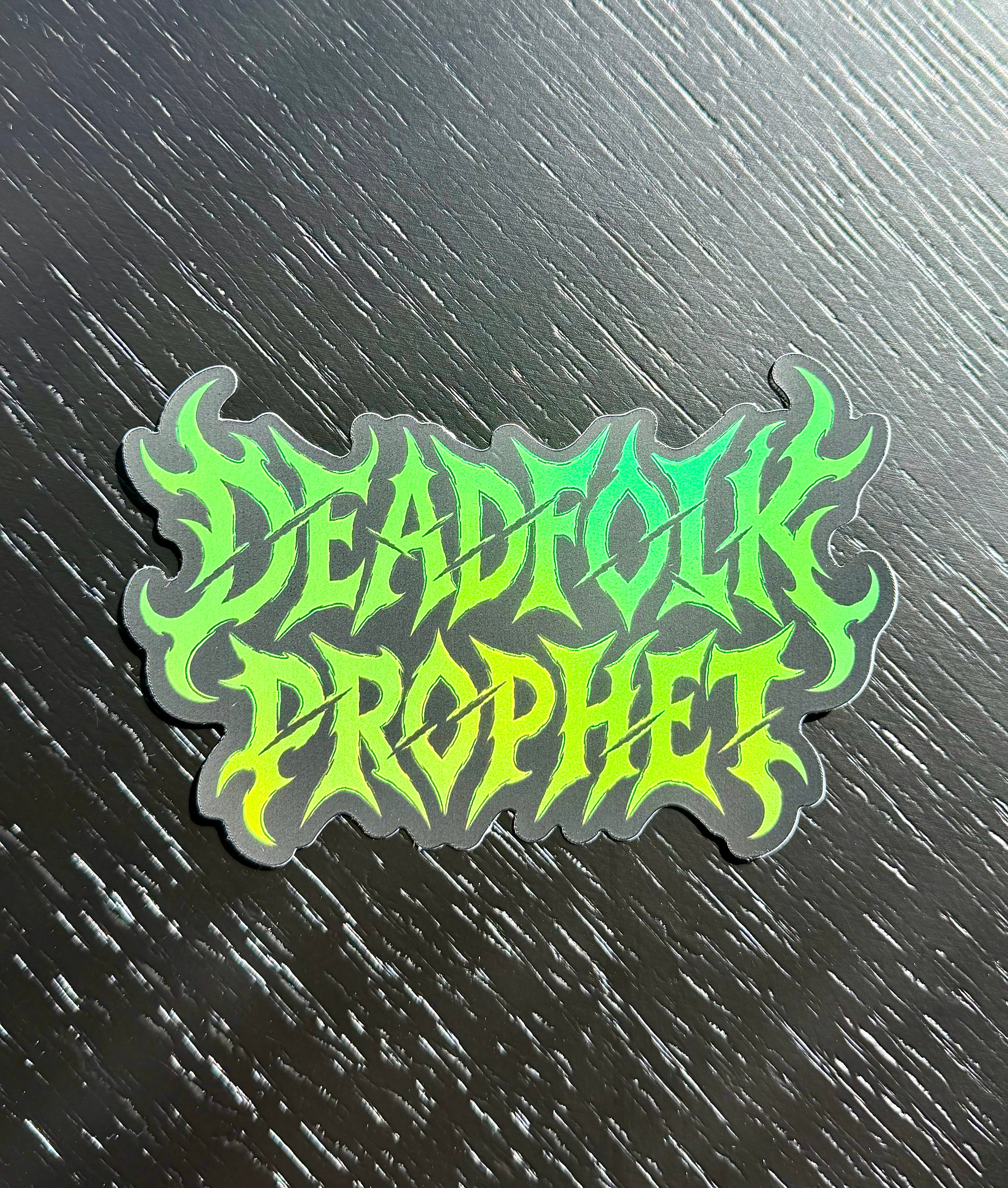 Deadfolk Prophet Holographic Chrome Vinyl Sticker