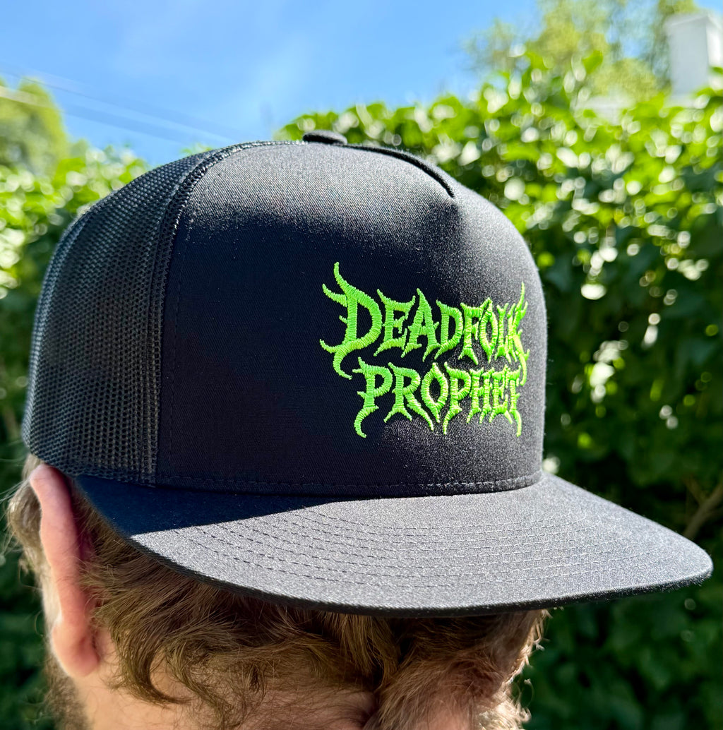 Deadfolk Prophet Embroidered Flat Bill Trucker Hat