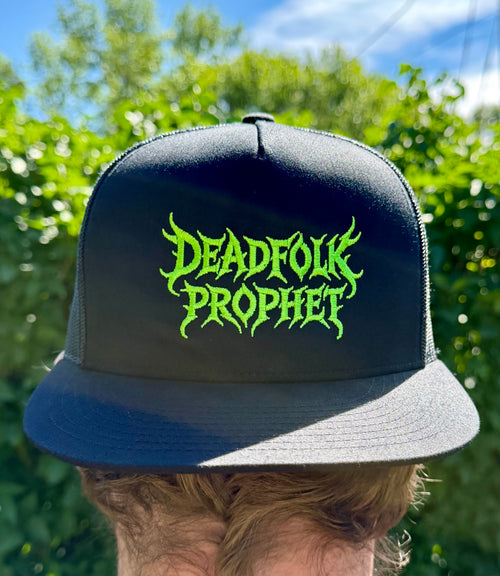 Deadfolk Prophet Embroidered Flat Bill Trucker Hat