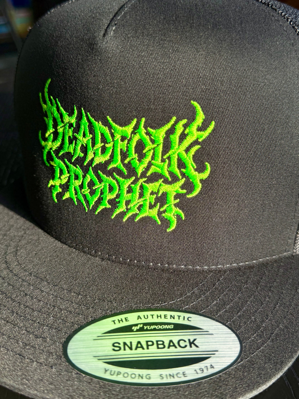 Deadfolk Prophet Slashed Logo Embroidered Trucker Hat