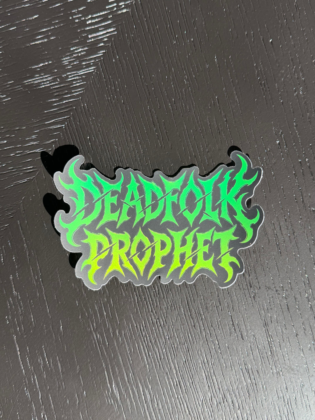 Deadfolk Prophet Holographic Chrome Vinyl Sticker