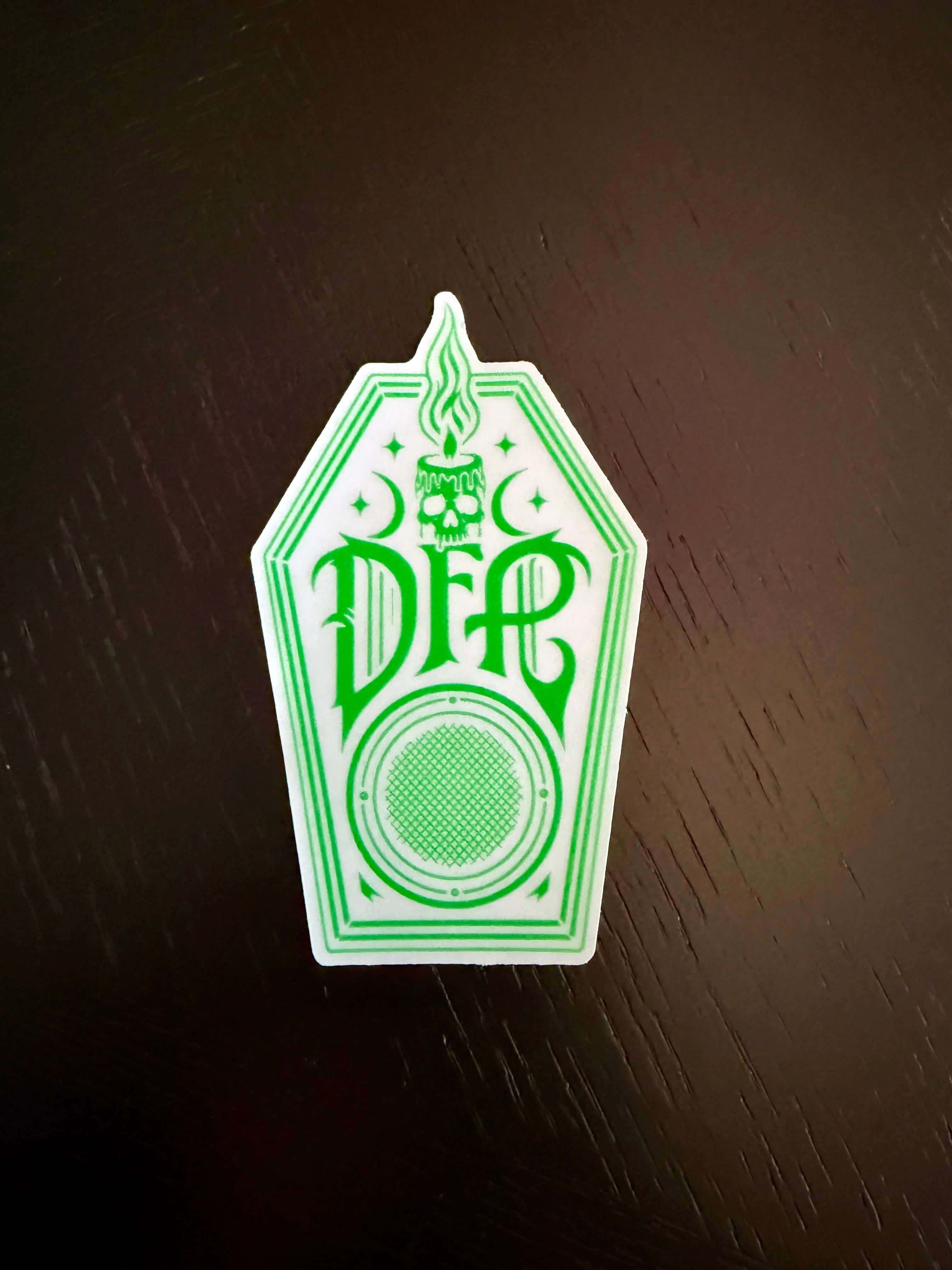 Deadfolk Prophet Official Logo Clear Vinyl Window Decal