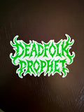 Deadfolk Prophet Clear Logo Vinyl Sticker