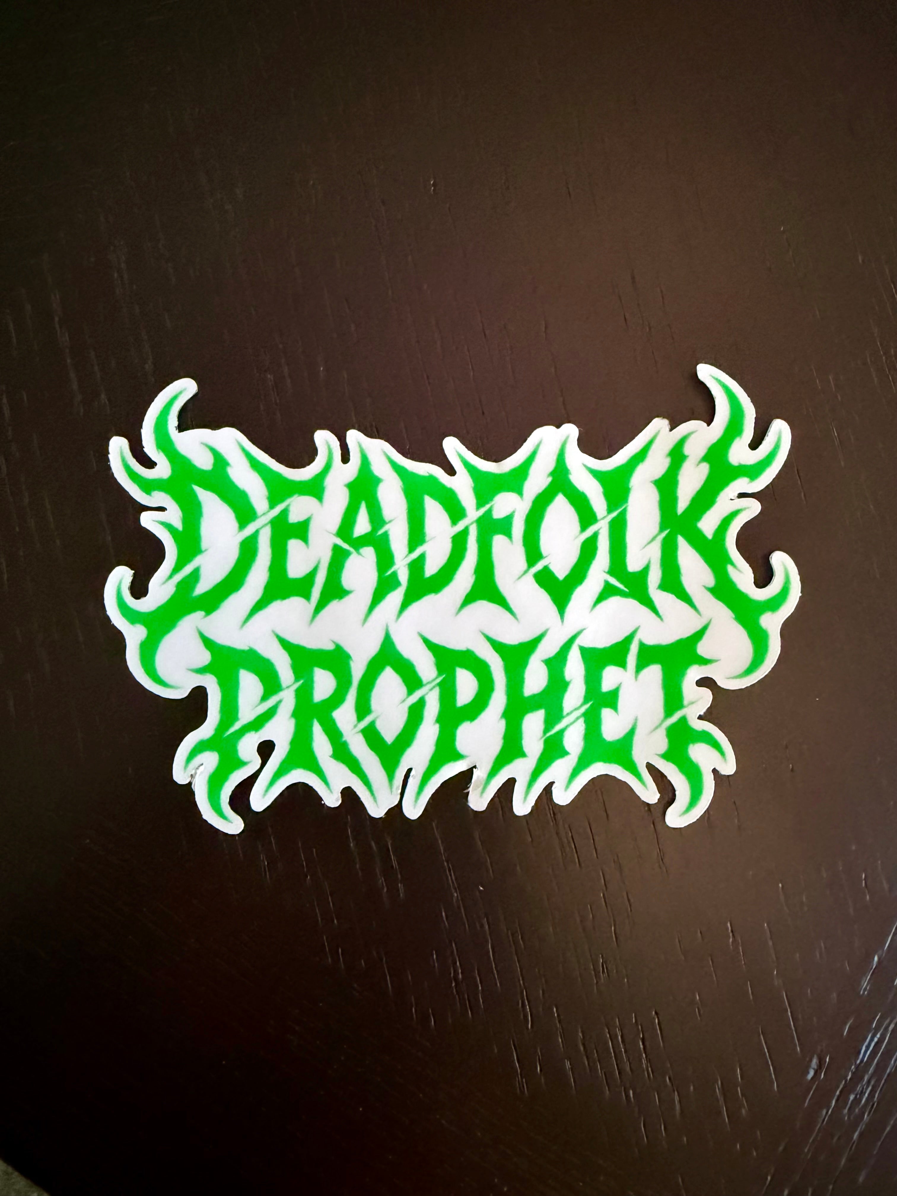 Deadfolk Prophet Clear Logo Vinyl Sticker