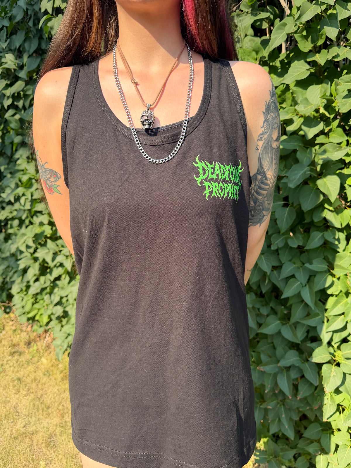 Tombstone Shovel & Scythe | Premium Cotton Black Tank Top