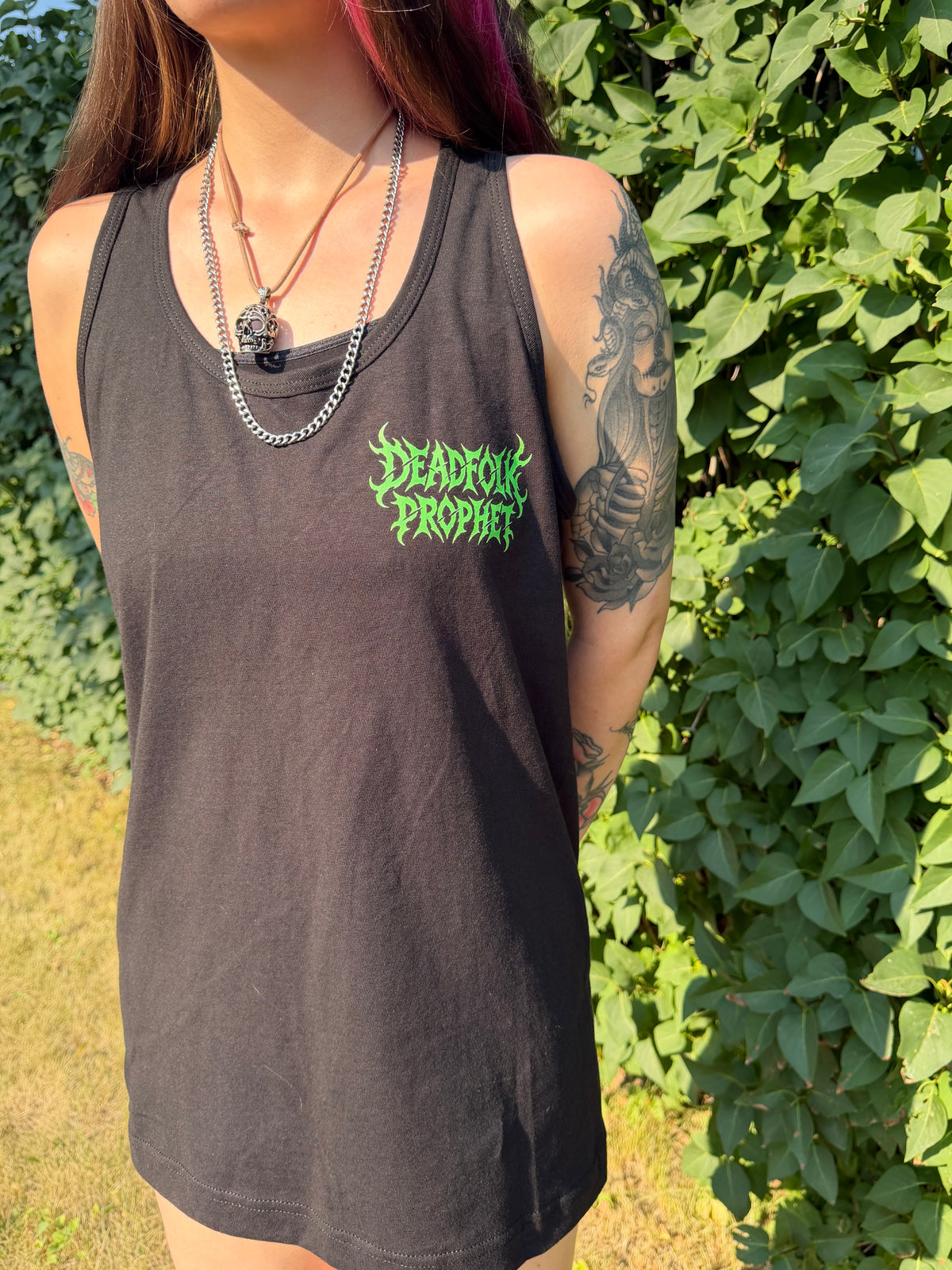 Tombstone Shovel & Scythe | Premium Cotton Black Tank Top