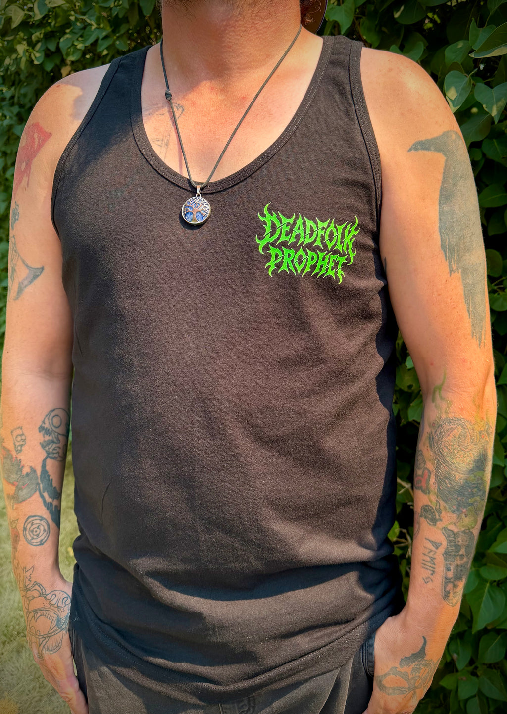 Tombstone Shovel & Scythe | Premium Cotton Black Tank Top