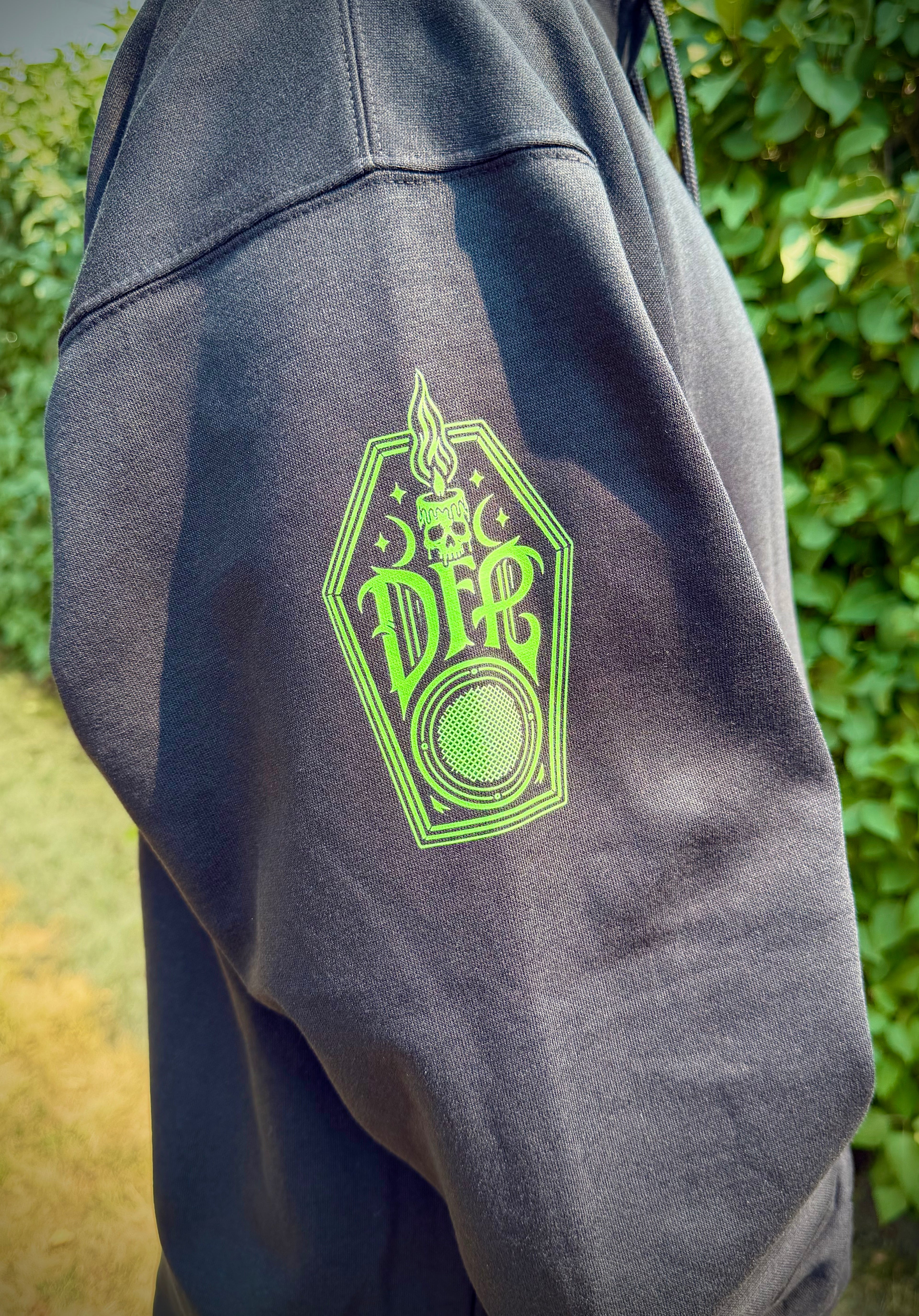 DEADFOLK PROPHET BLACK HOODIE | SIGNATURE COFFIN SLEEVE