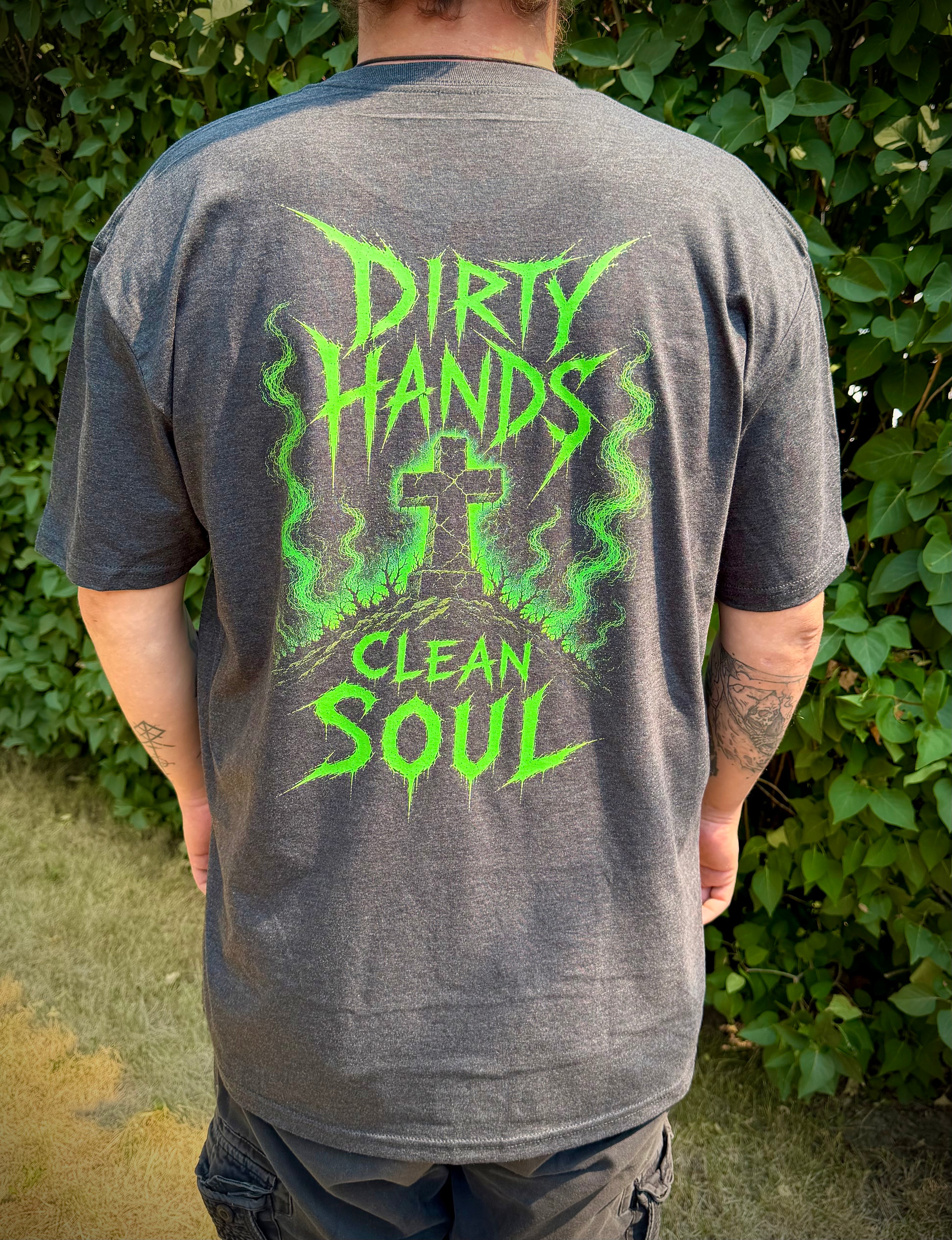 DEADFOLK STARTER BUNDLE | Dirty Hands, Clean Soul Charcoal T-Shirt