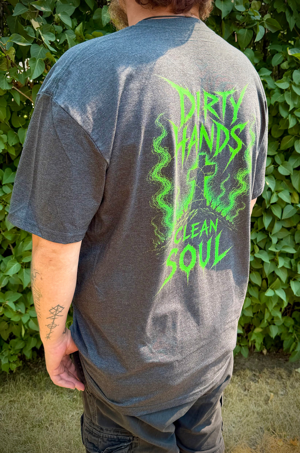 Dirty Hands, Clean Soul | Premium Charcoal Heather CVC T-Shirt