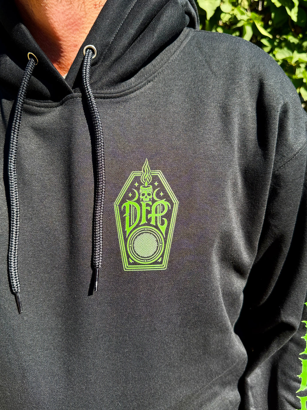 DEADFOLK PROPHET BLACK HOODIE / DOUBLE SLEEVE EDITION