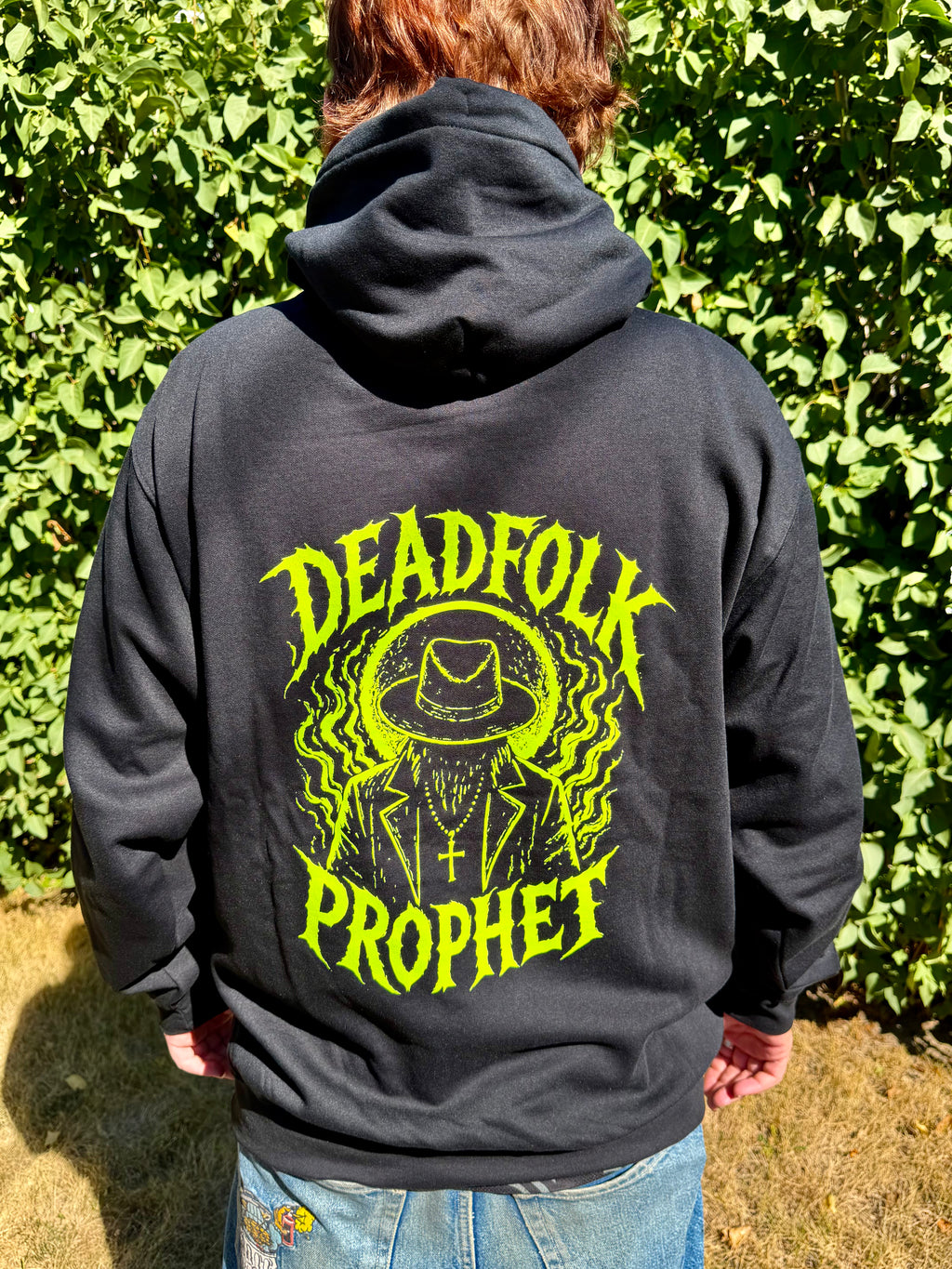 DEADFOLK PROPHET BLACK HOODIE / GRAVE SIGNAL EDITION