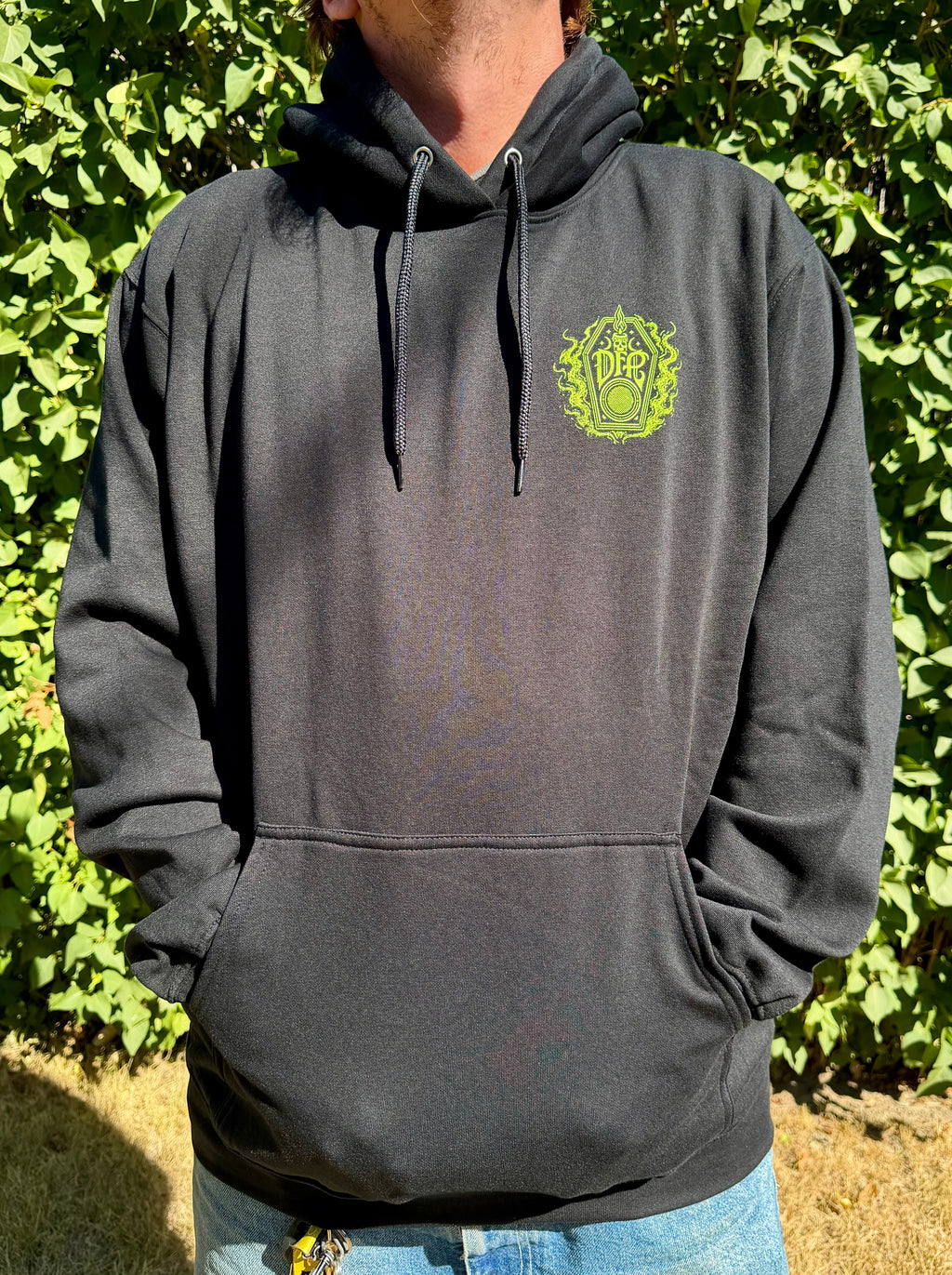 DEADFOLK PROPHET BLACK HOODIE / GRAVE SIGNAL EDITION